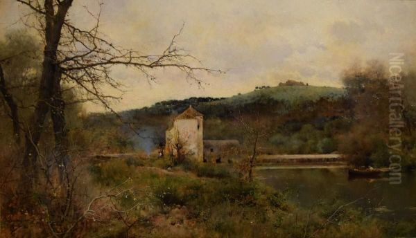 Alcala Oil Painting by Emilio Sanchez-Perrier