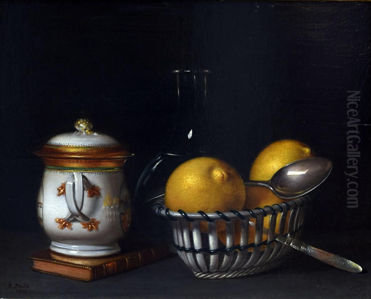 Lemons and Sugar Oil Painting by Raphaelle Peale