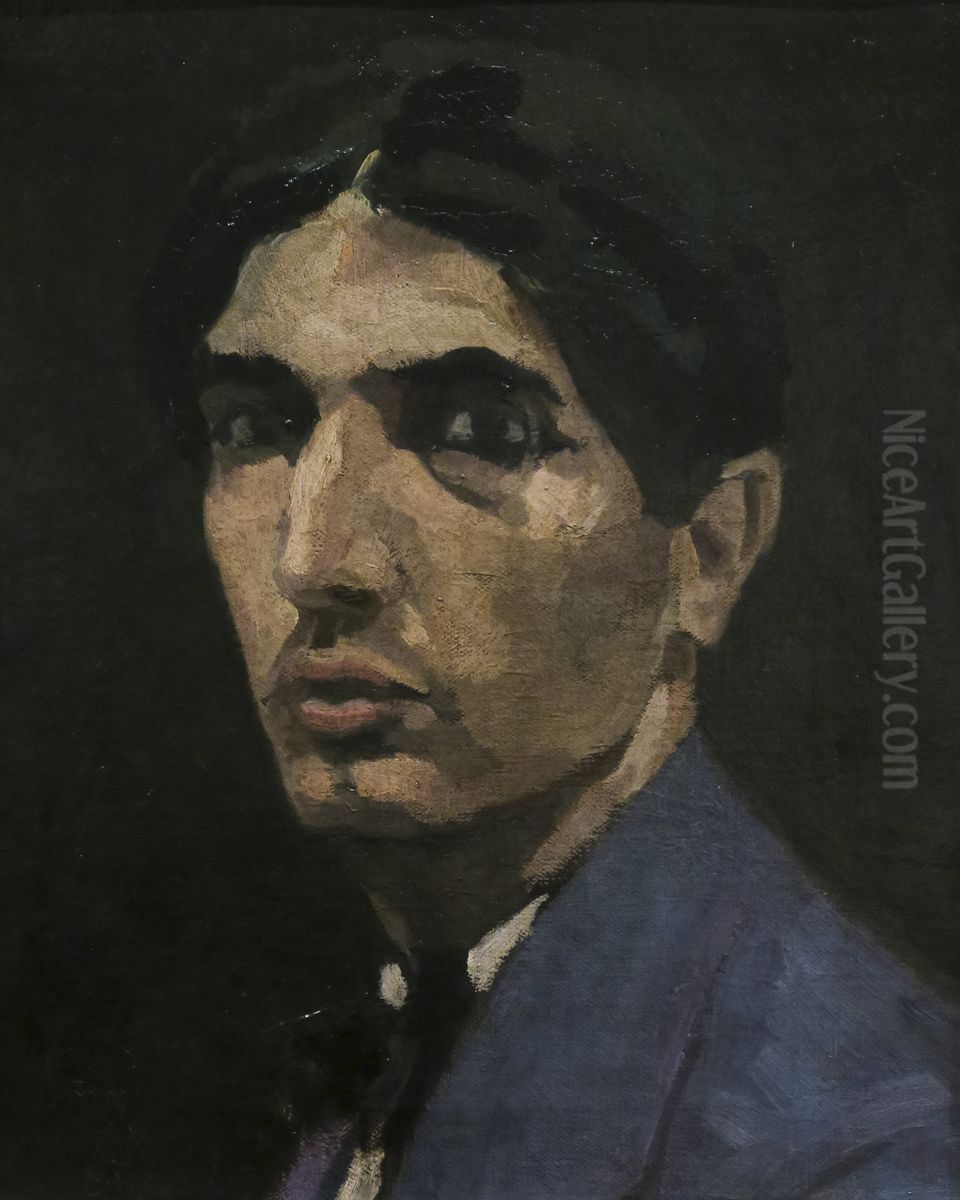 Autorretrato Oil Painting by Armando Basto