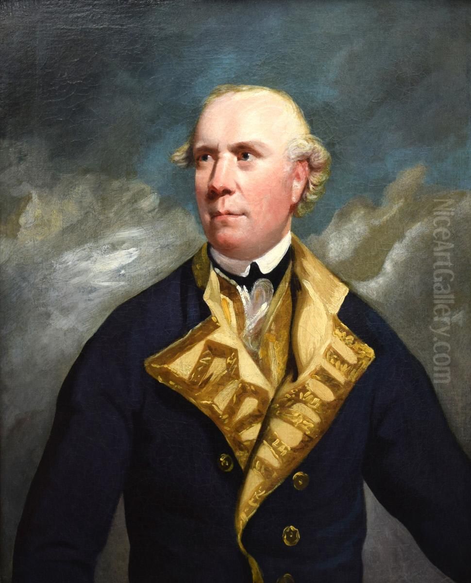 The Honorable Samuel Barrington Oil Painting by Of Sir Joshua Reynolds