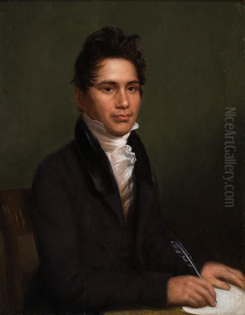 Portrait of John Ridge Oil Painting by Charles Bird King Portrait of John Ridge Oil Painting by Charles Bird King