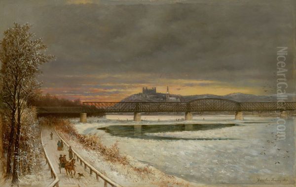 Pohlad na Bratislavu Oil Painting by Eduard Majsch
