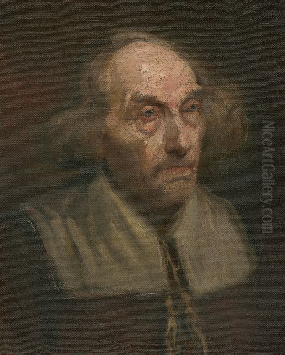 Hlava starca Oil Painting by Ludovit Pitthordt