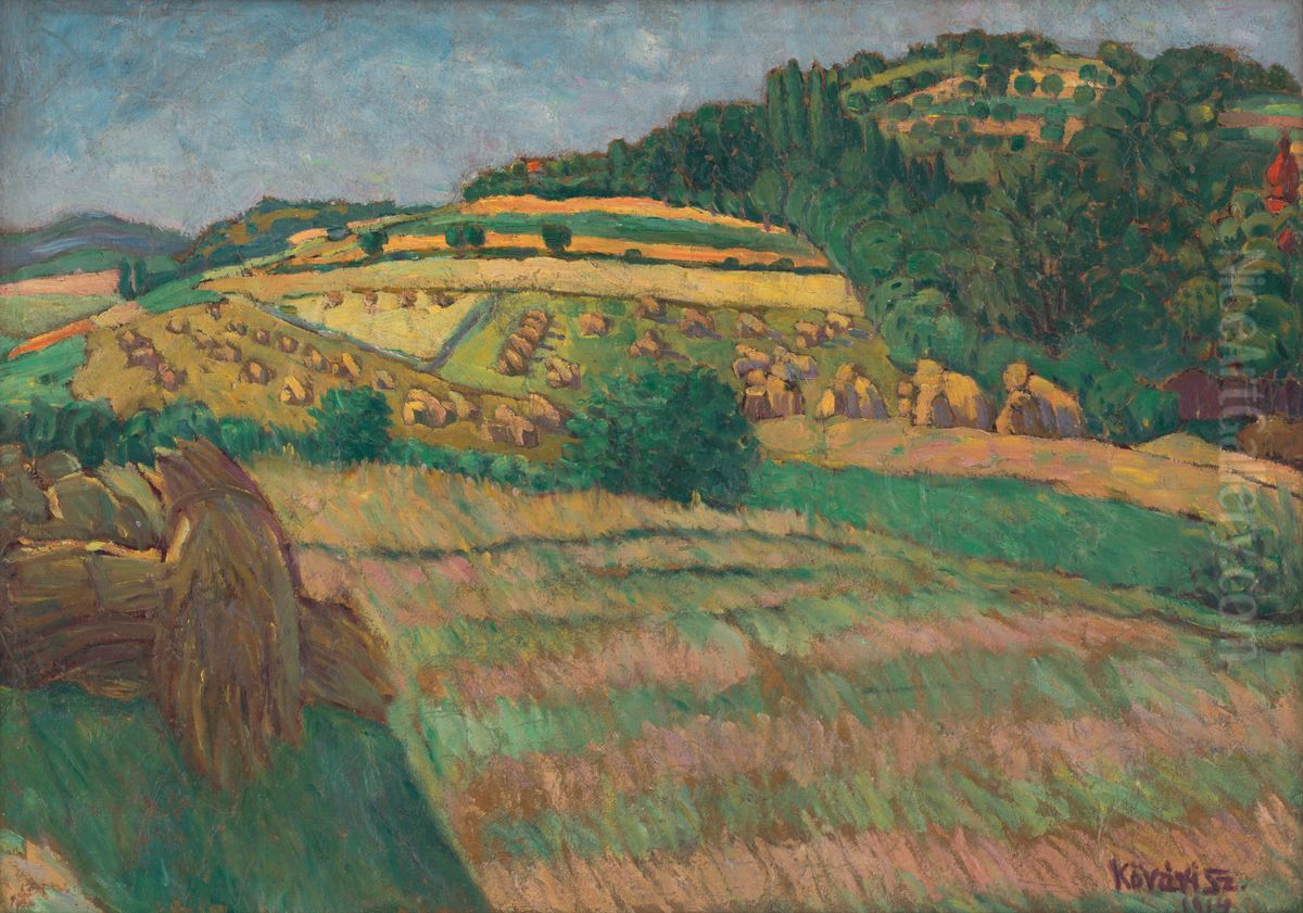 Pohlad na Rozaliu pri Kosiciach Oil Painting by Konstantin Kovari-Kacmarik