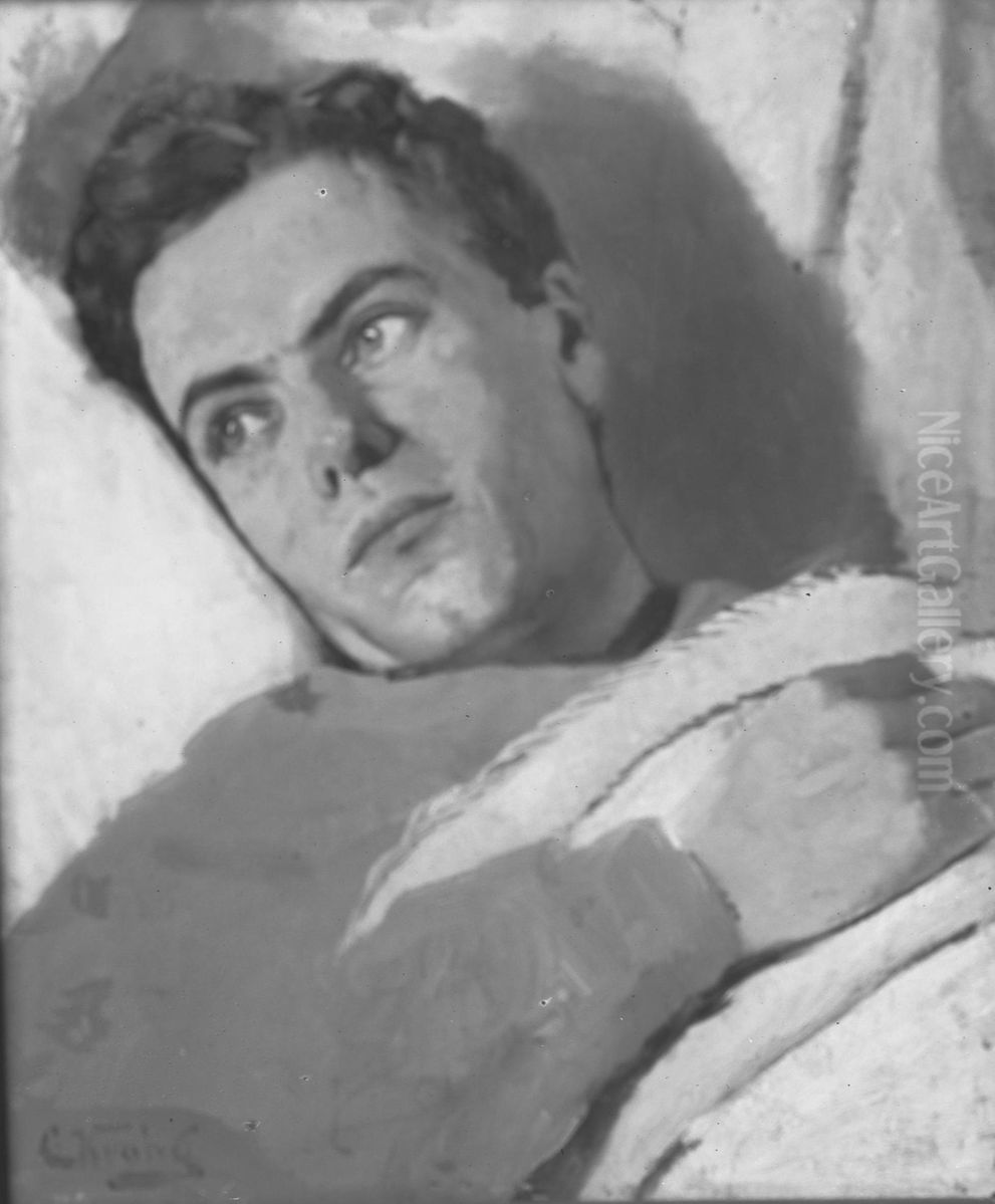 Christian Skredsvig Oil Painting by Christian Krohg