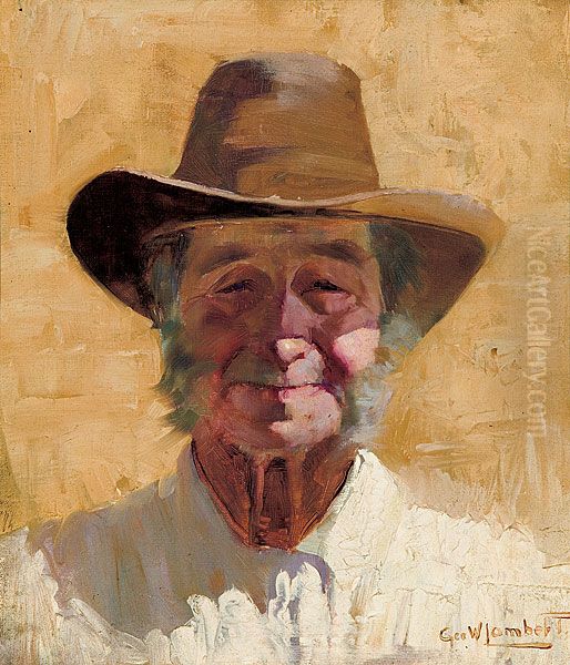 Old Joe Oil Painting by George Washington Lambert