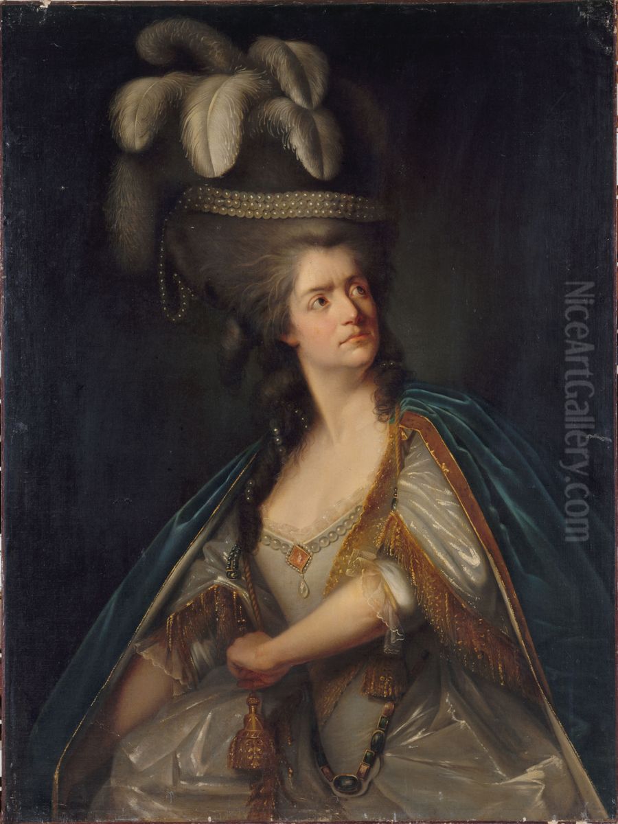 Portrait de Mme Thenard Oil Painting by Adele Romany