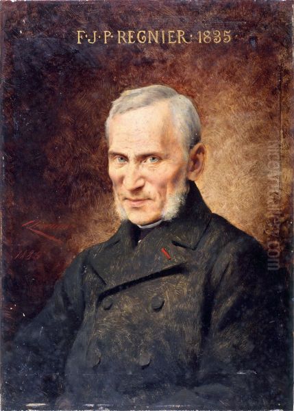 Portrait de Francois-Joseph-Philocles Regnier (1807-1885), societaire de la Comedie-Francaise Oil Painting by Theobald Chartran