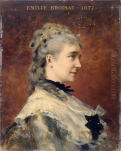 Portrait d'Emilie Broisat (1848-1929), societaire de la Comedie-Francaise, en costume de scene