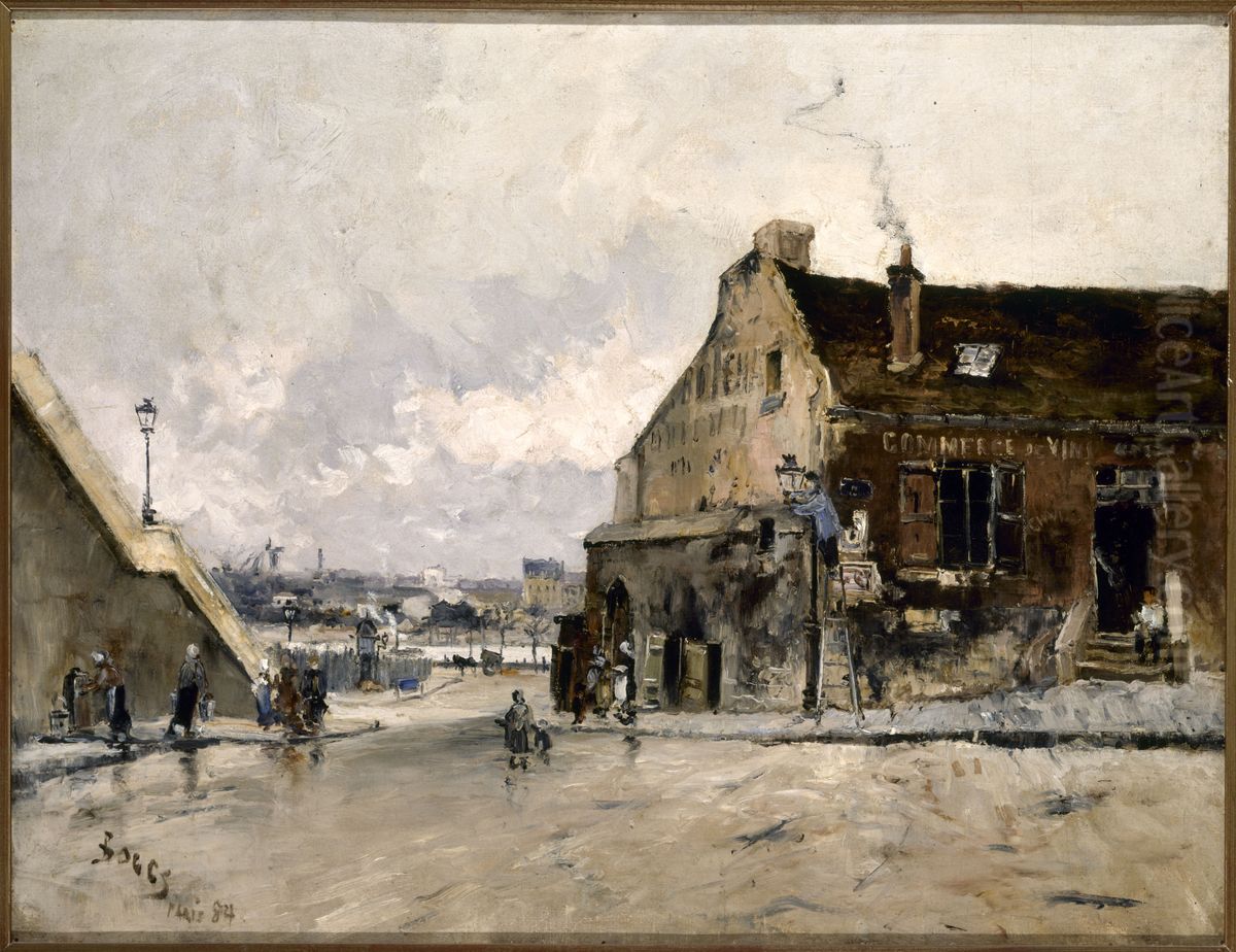 La rue Beethoven, a Passy Oil Painting by Frank Myers Boggs