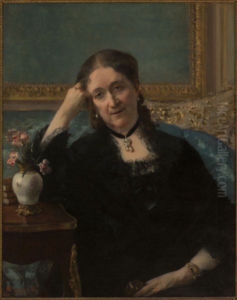 Portrait de Madame Blerzy Oil Painting by Henri Gervex