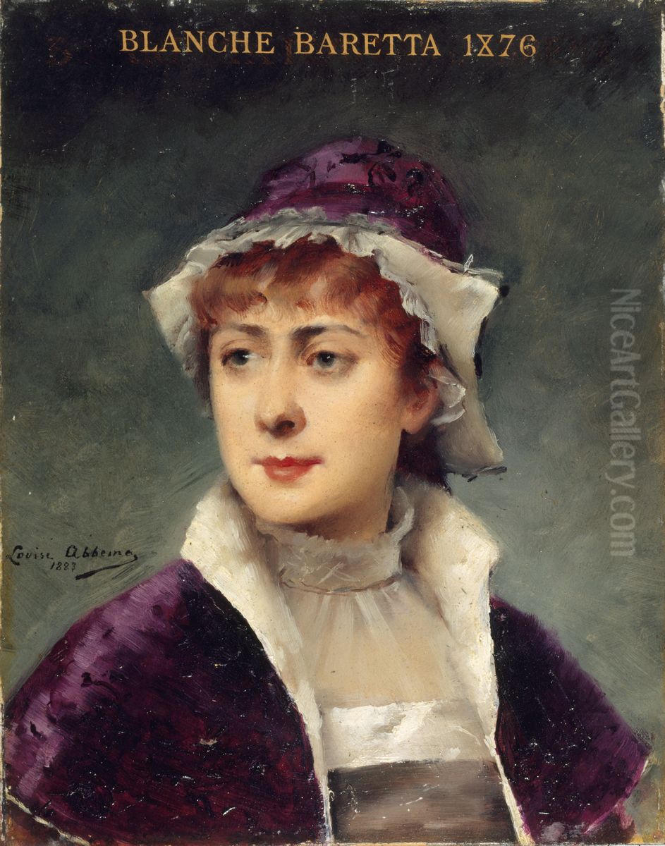 Portrait de Blanche Baretta (1855-1939), societaire de la Comedie-Francaise Oil Painting by Louise Abbema