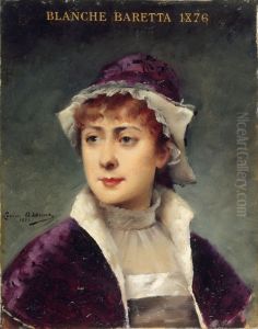 Portrait de Blanche Baretta (1855-1939), societaire de la Comedie-Francaise