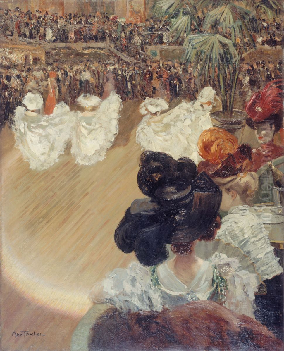Quadrille au bal Tabarin Oil Painting by Louis Abel-Truchet