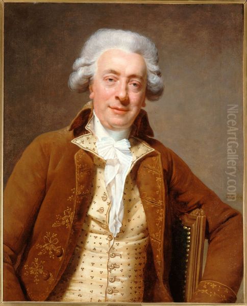 Claude-Nicolas Ledoux (1736-1806) Oil Painting by Martin Drolling
