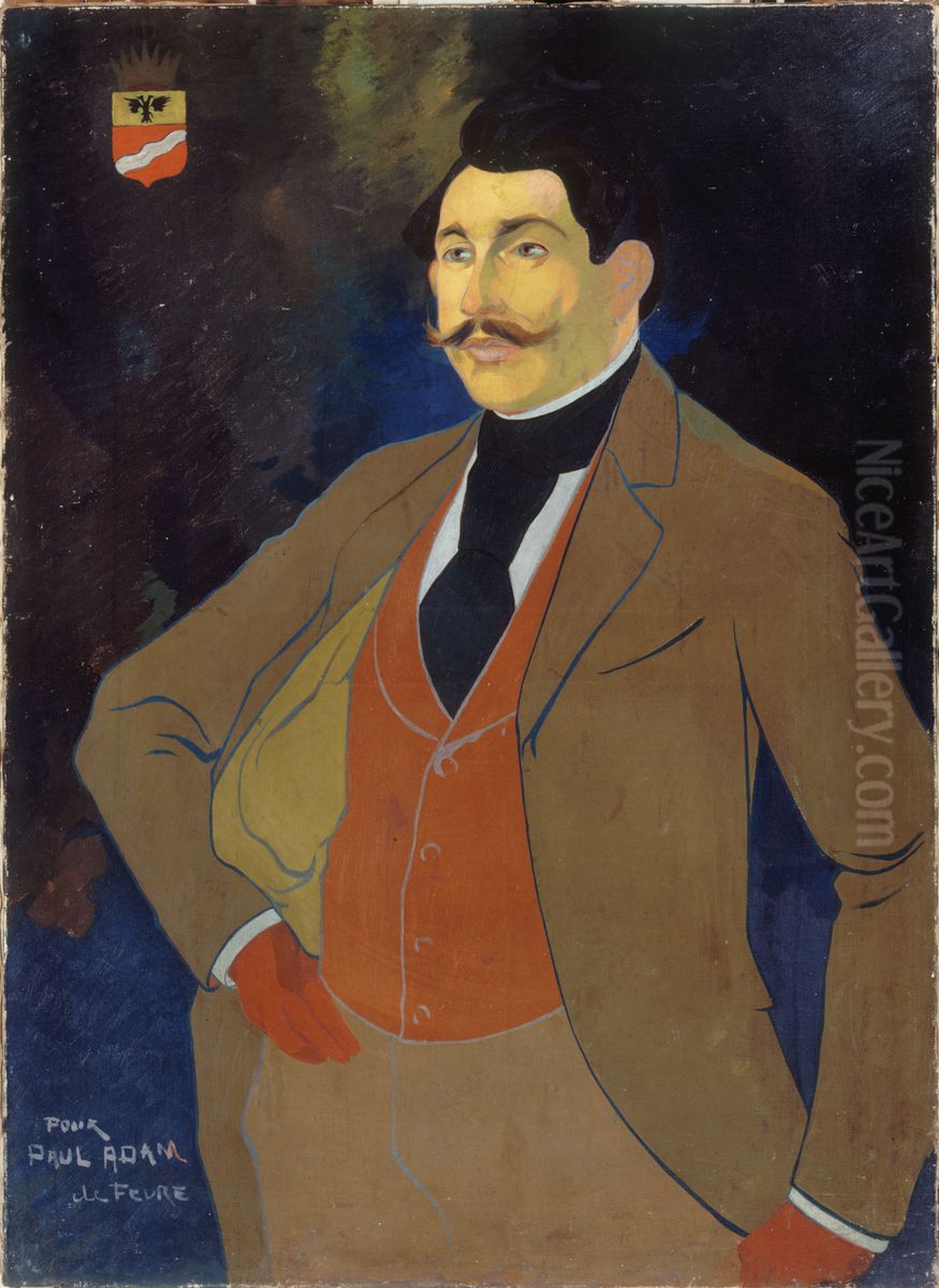 Portrait de Paul Adam (1862-1920), ecrivain Oil Painting by Georges de Feure
