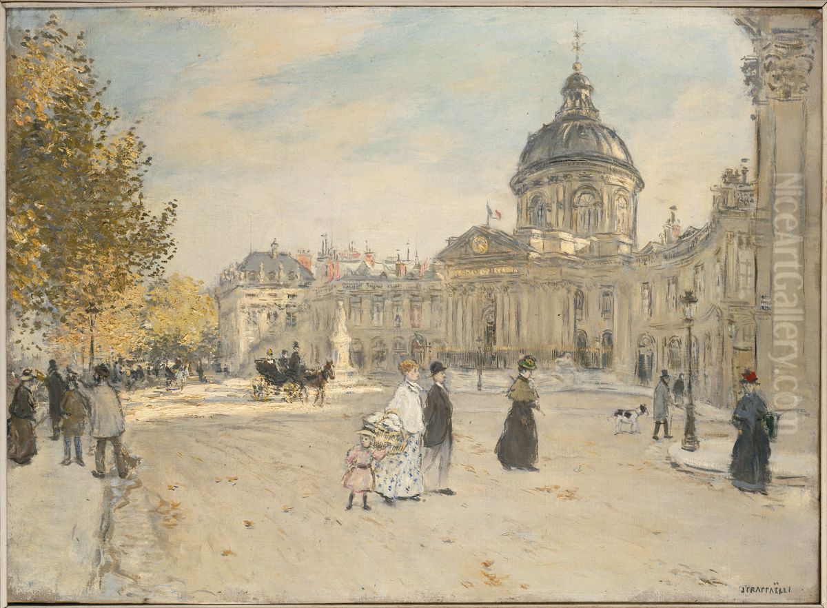 L'Institut Oil Painting by Jean-Francois Raffaelli