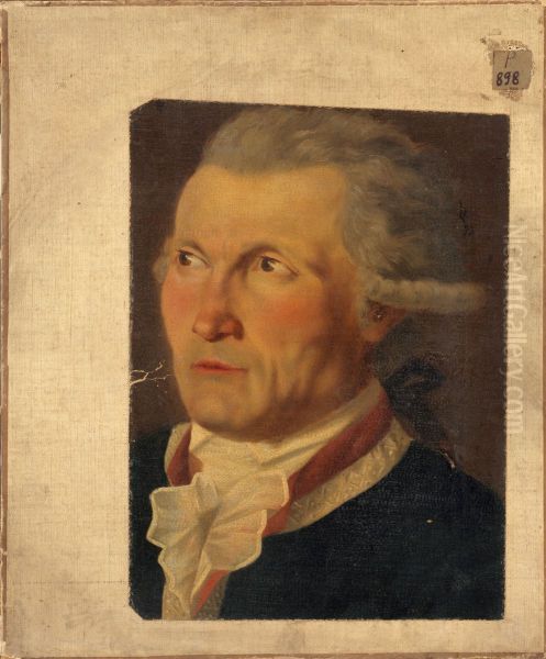 Portrait d'inconnu (Denis Le Roy ?) Oil Painting by Denis-Sebastien Leroy
