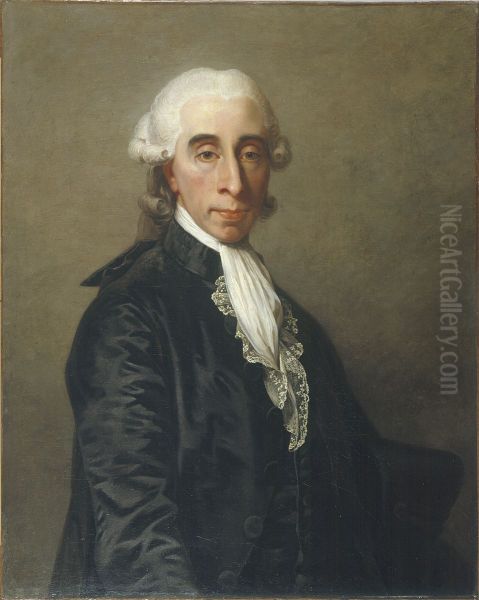 Portrait of Portrait de Jean-Sylvain Bailly (1736-1793), savant et homme politique ; maire de Paris de 1789 a 1791 Oil Painting by Jean-Laurent Mosnier