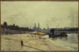 Le pont de l'Alma et l'ancien Trocadero vus du quai d'Orsay