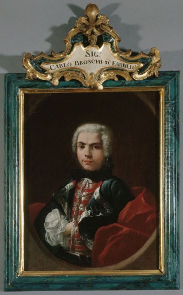 Portrait de Farinelli (Carlo Broschi, dit) 1705-1782, sopraniste Oil Painting by Jacopo Amigoni