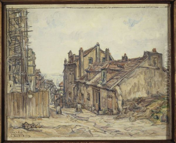 La Maison de Mimi Pinson a Montmartre Oil Painting by Germain David-Nillet