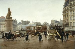 La place Clichy, en 1896