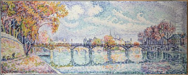 Paris, The Bridge of Arts II Oil Painting by Paul Signac