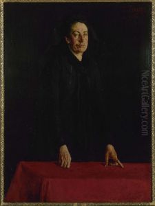 Portrait de Louise Michel (1830-1905), a la tribune