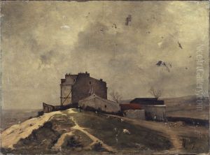 Vue de Montmartre, aux environs du moulin de la Galette