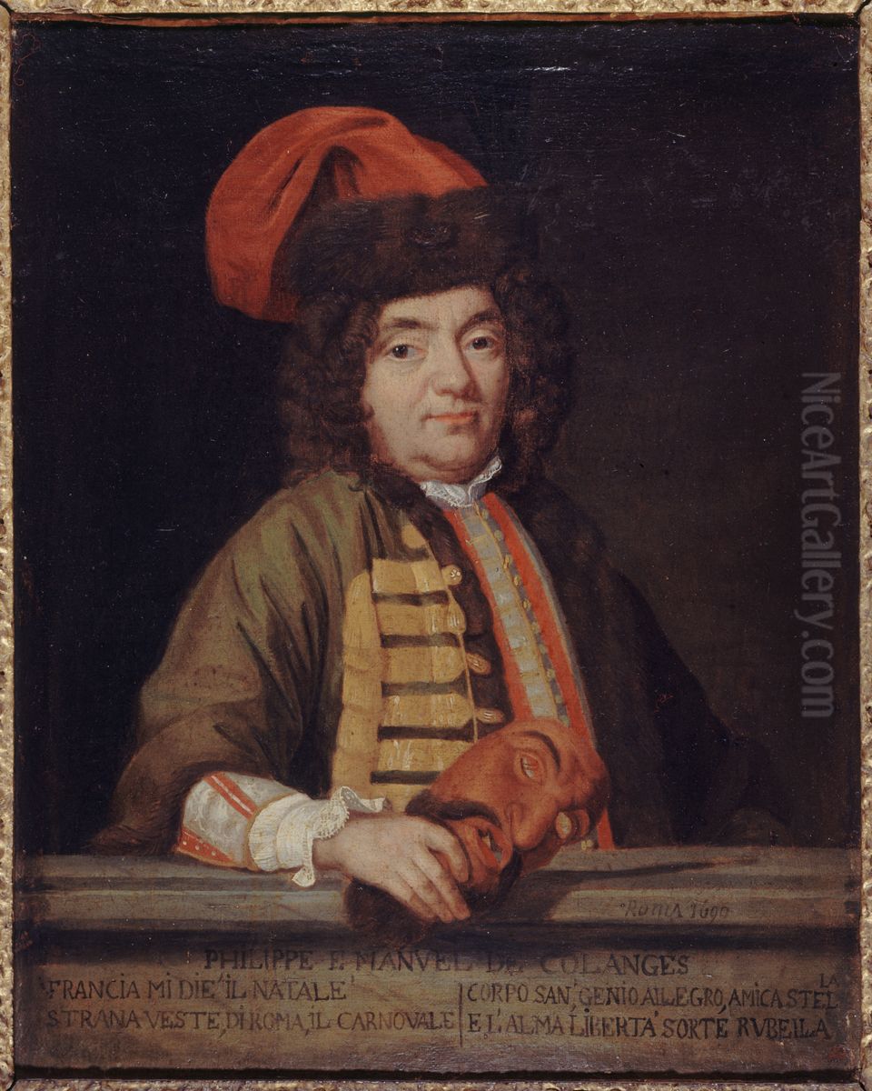 Portrait d'Emmanuel de Coulanges (1633-1716), epistolier et chansonnier Oil Painting by Nicolas Colombel