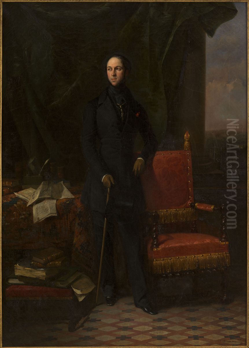 Portrait de Louis-Antoine Garnier-Pages (1803-1878) Oil Painting by Aimee Brune-Pages