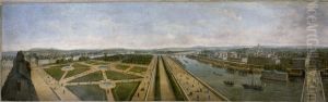 Panorama de Paris pris du toit du pavillon de Flore, aux Tuileries Panorama de Paris pris du toit du pavillon de Flore, aux Tuileries