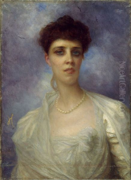 Marie-Therese de Segur, countess of Guerne (1859-1933) Oil Painting by Ernest Hebert