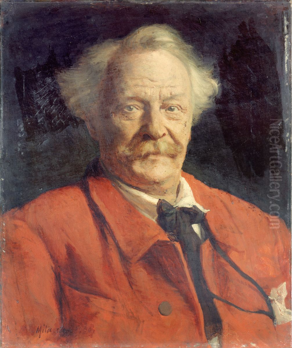 Nadar, portrait (1890) Oil Painting by Georges-Leopold Mita