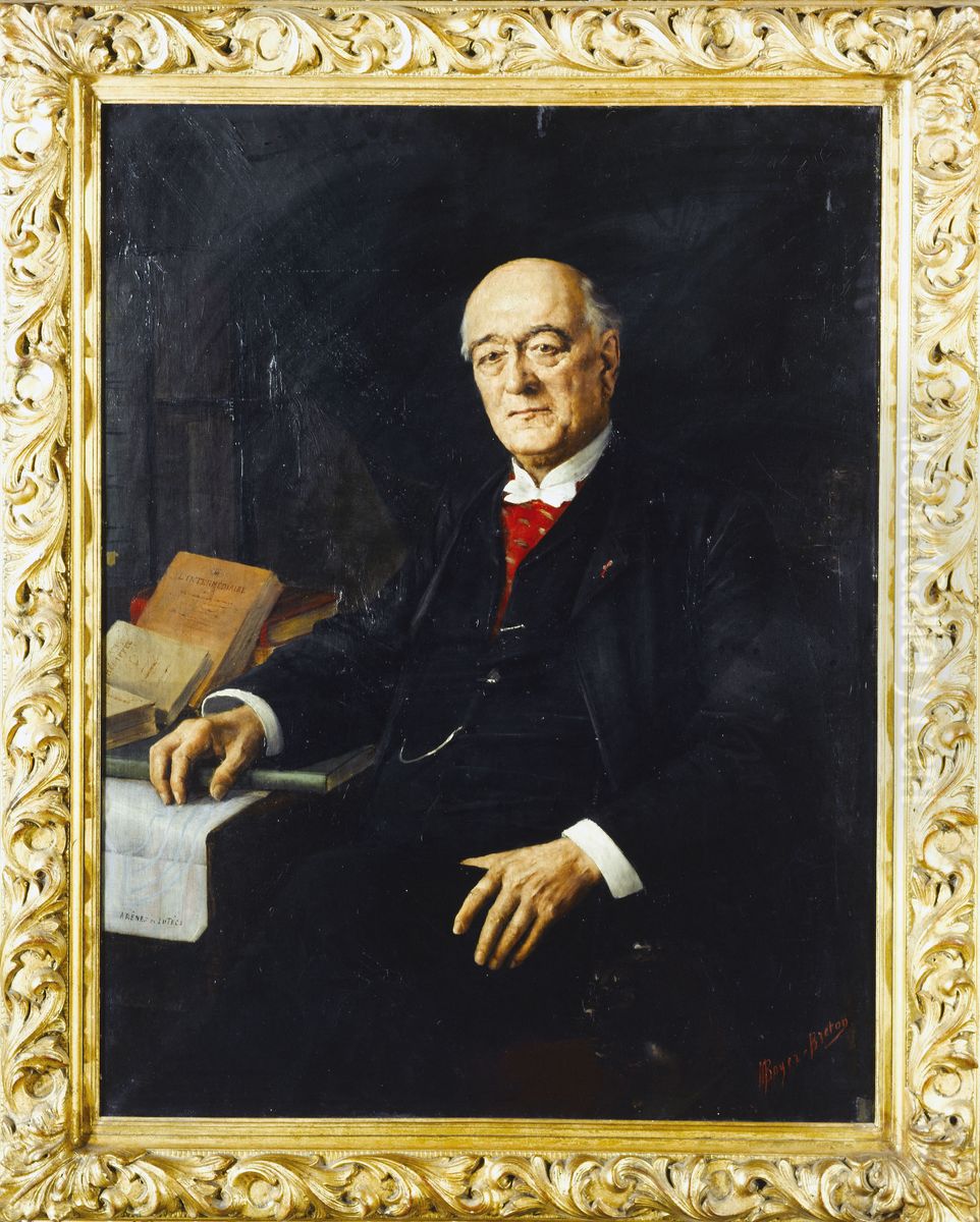 Portrait de Charles Read (1819-1898), ecrivain et historien Oil Painting by Marthe Marie Louise Boyer-Breton