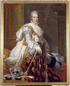 Portrait de Charles X (1757-1836), roi de France, en costume de sacre