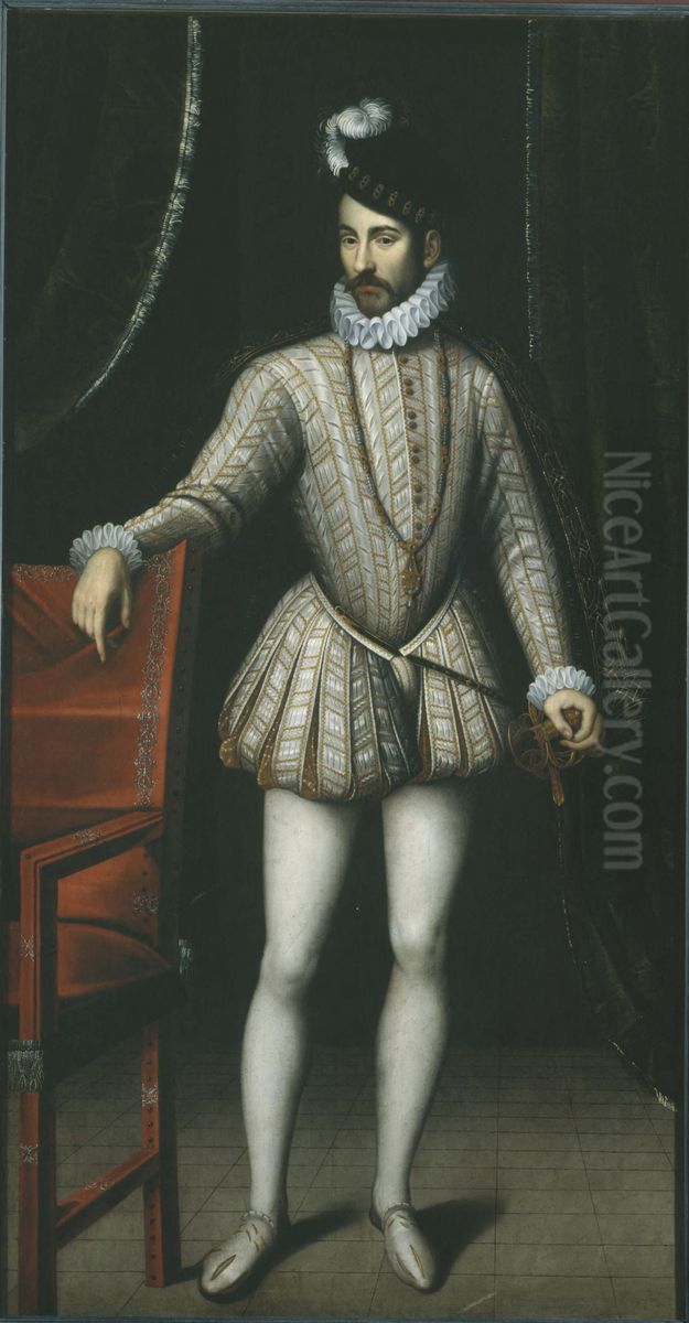 Portrait de Charles IX (1550-1574), roi de France Oil Painting by Francois Clouet
