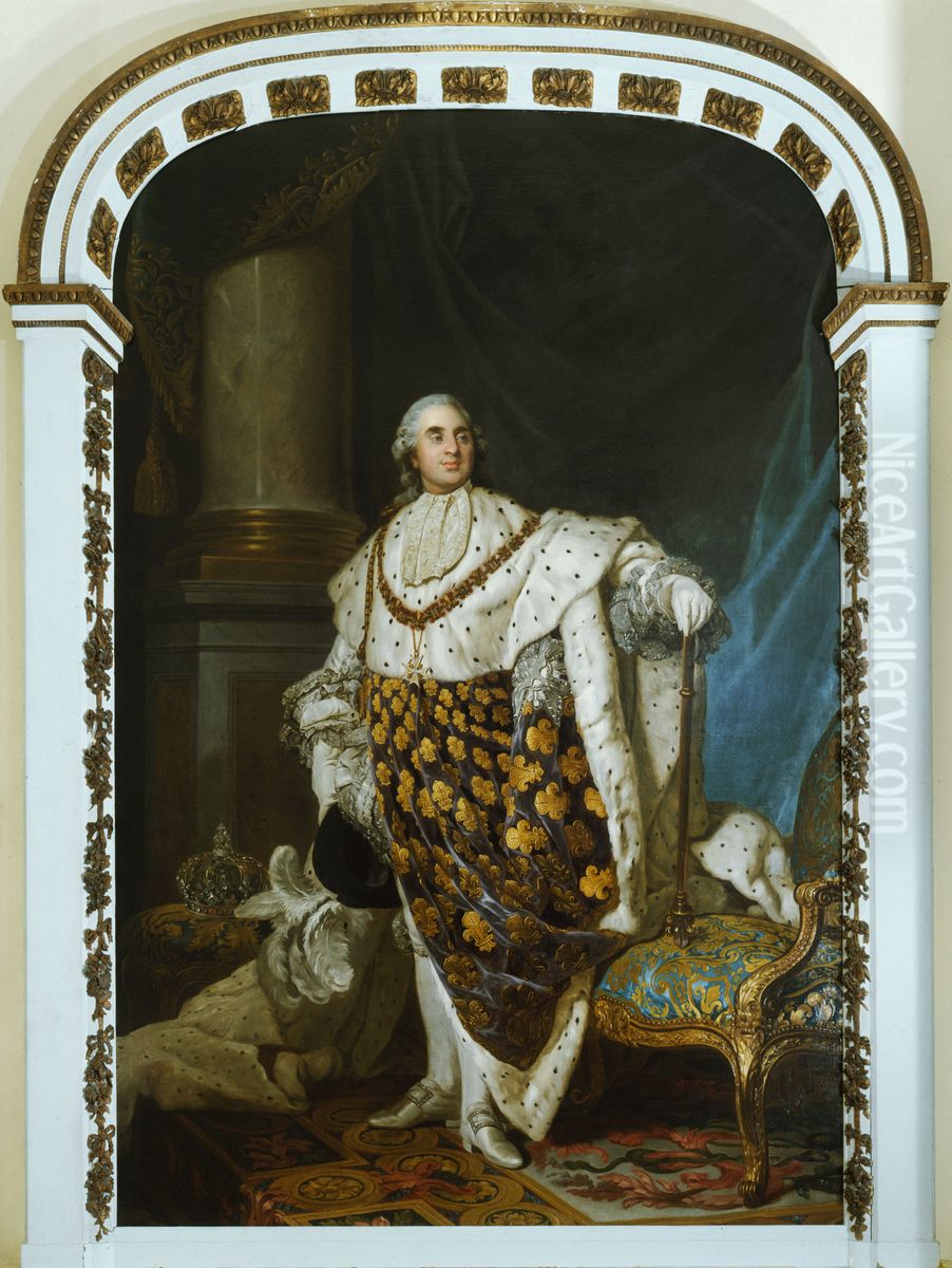 Louis XVI en costume de sacre Oil Painting by Joseph-Siffred Duplessis