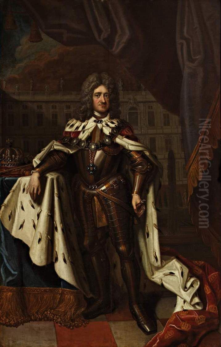 Portrait of Friedrich I of Prussia (1657-1713) Oil Painting by Friedrich Wilhelm Weidemann