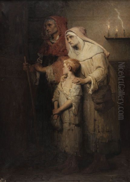 La priere ou Le pelerin Oil Painting by Desire Francois Laugee