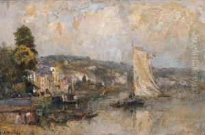 La Seine a La Bouille, environs de Rouen