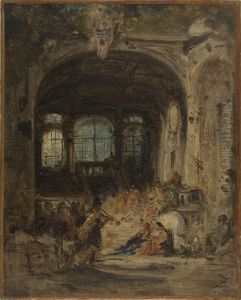 Fete dans un palais a Naples