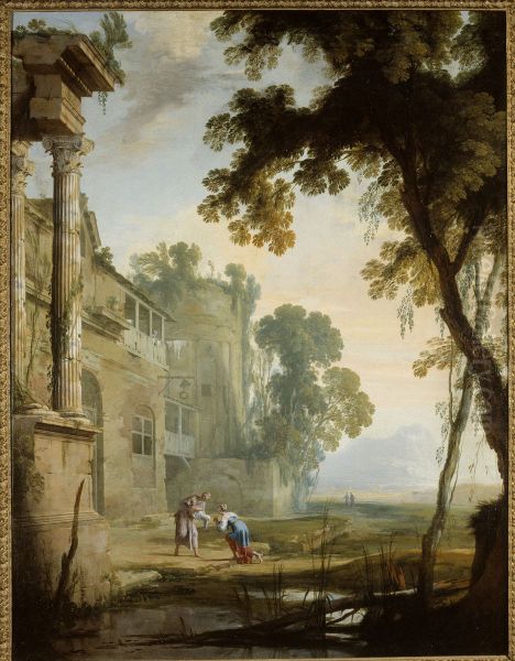 Paysage Oil Painting by Henri Mauperche