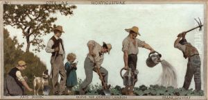 L'horticulture : Esquisse pour l'ecole de la rue Chateau-Landon, 10eme arrondissement de Paris L'horticulture : Esquisse pour l'ecole de la rue Chateau-Landon, 10eme arrondissement de Paris