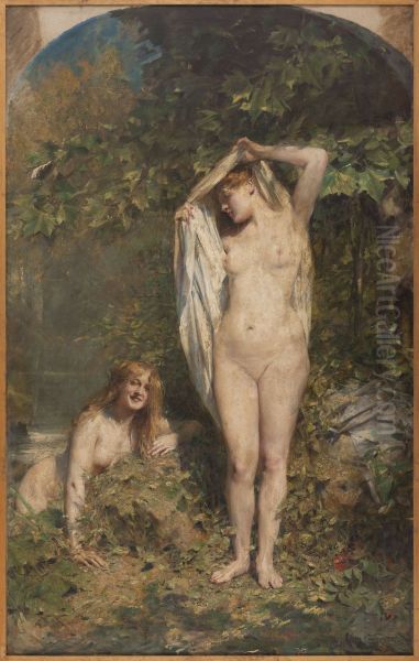 Au soleil Oil Painting by Leon Comerre