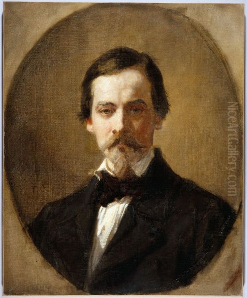Emile Cesar Victor Perrin Oil Painting by Thomas Couture