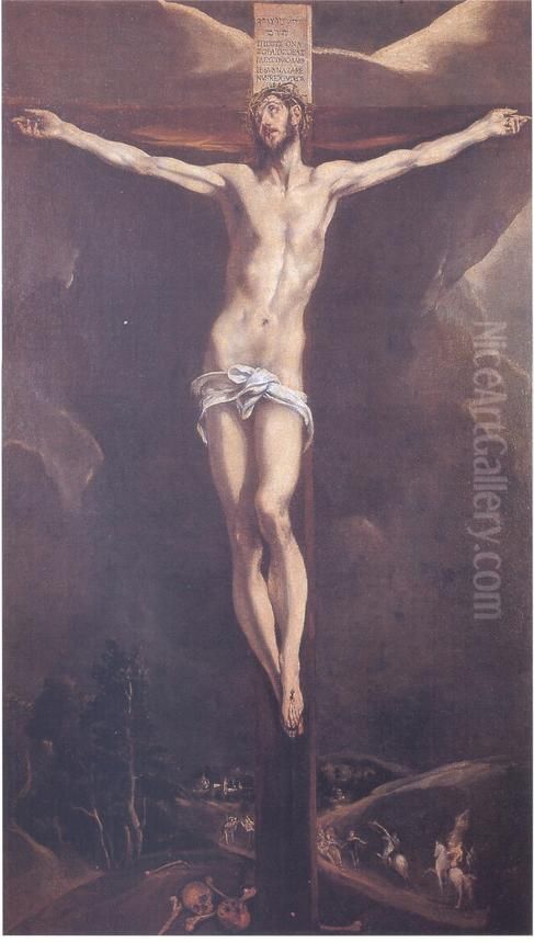 Christ on the Cross Oil Painting by El Greco