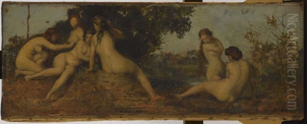 Naiades Oil Painting by Jean-Jacques Henner
