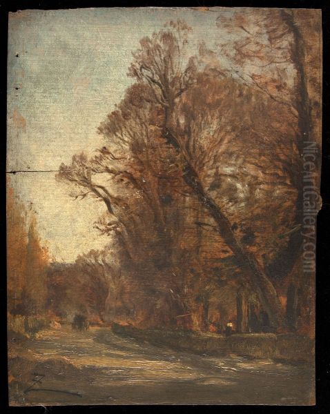 La route Oil Painting by Felix Ziem